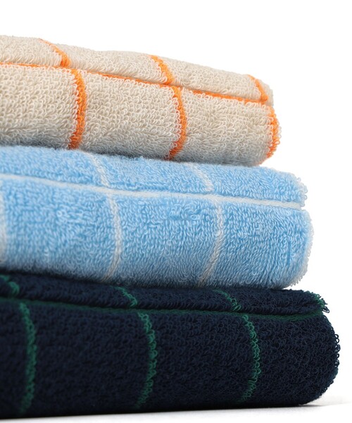 bpr BEAMS（ビーピーアール ビームス ）の「bPr BEAMS / グリッド フェイスタオル（タオル・メンズ・ライトブルー/ライトグレー/ネイビー・ONE SIZE）」の8枚目の写真