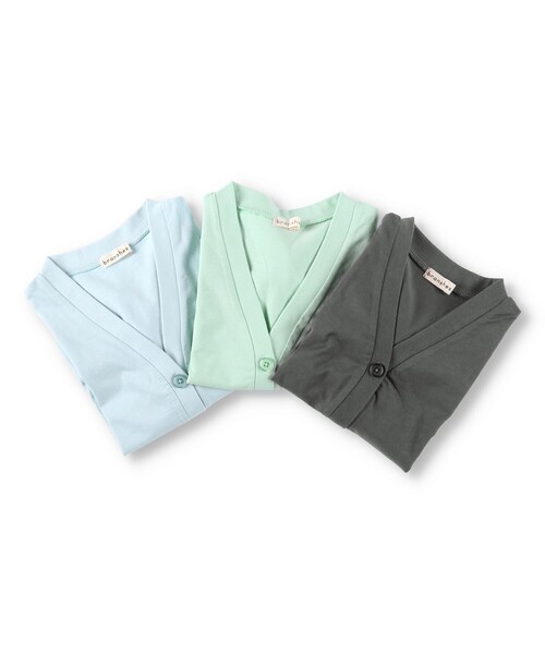 BRANSHES(ブランシェス)の「【WEB限定】UVケア長袖カーディガン(カーディガン/ボレロ・キッズ・ライトグリーン/チャコールグレー/サックスブルー・120/100/110/130/140)」の16枚目の写真