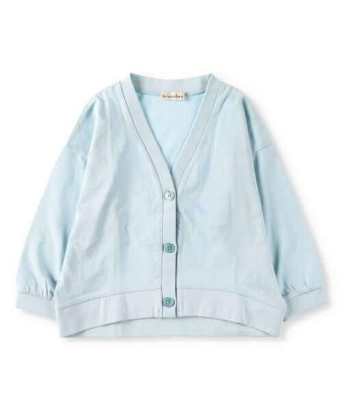 BRANSHES(ブランシェス)の「【WEB限定】UVケア長袖カーディガン(カーディガン/ボレロ・キッズ・ライトグリーン/チャコールグレー/サックスブルー・120/100/110/130/140)」の3枚目の写真
