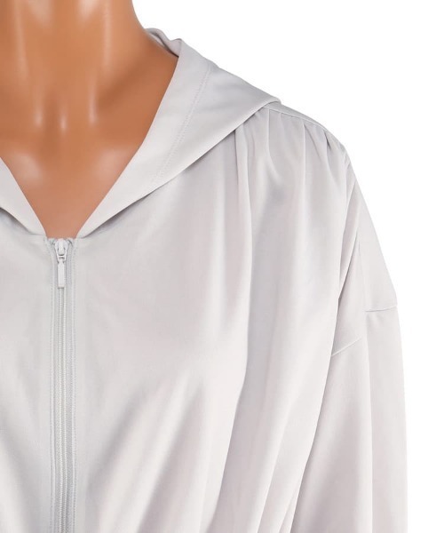 【紫外線防止】【UVカット】【WEB限定】シャツ風ラッシュパーカーM・L【BigApple's（ビッグアップルズ）】