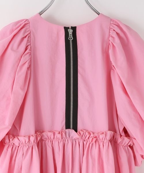 LOWRYS FARM（ローリーズファーム）の「ＢＩＧパフワンピース　909299（ワンピース・キッズ・ブラック/ベージュ/ピンク・150cm/160cm）」の16枚目の写真