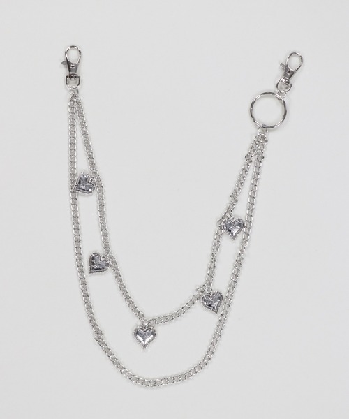 フローラルハートウォレットチェーン フローラルハートウォレットチェーン