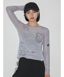 EMODA | シアープリントスキントップス(Tシャツ/カットソー)