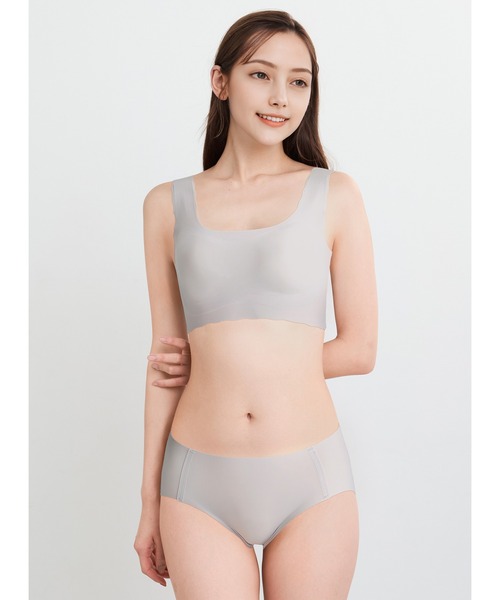 GOCOCi(ゴコチ)の「「GOCOCi ゴコチ」 ノンワイヤーブラ ハーフトップ(ブラジャー・レディース・ピンク/ベージュ/ブラック/グレー/ピンクベージュ/ライトピンク/ホワイト系その他/アイボリー・M/L/S)」の22枚目の写真