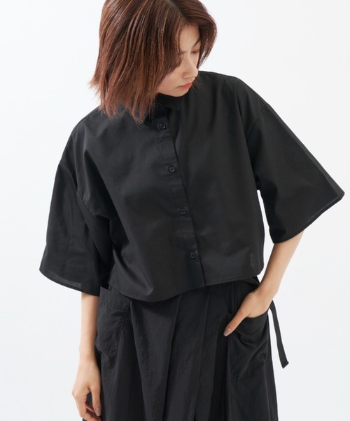 シャツ+ブラウス(半袖+袖なし) sold out ロングヨーク ハーフスリーブ/半袖 シャツ（シャツ/ブラウス）｜NOMINE