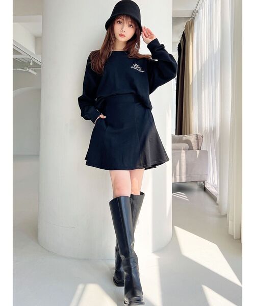 セール】スウェットミニフレアスカート【セットアップ着用可能