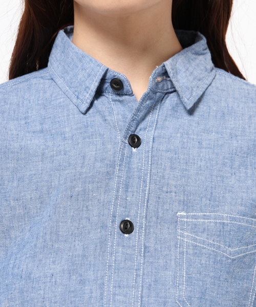 OUTLET（アウトレット）の「【Kastane】ロングシャツ（シャツ/ブラウス・レディース・ブラック/ブルー/レッド・FREE）」の7枚目の写真