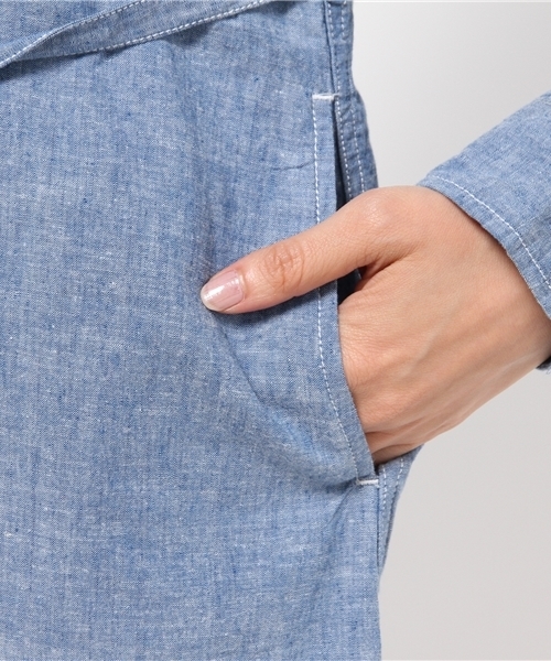 OUTLET（アウトレット）の「【Kastane】ロングシャツ（シャツ/ブラウス・レディース・ブラック/ブルー/レッド・FREE）」の12枚目の写真