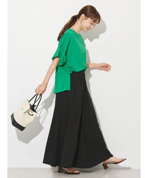 AMERICAN HOLIC（アメリカンホリック）の「袖折り返しカットプルオーバー（Tシャツ/カットソー・レディース・アイボリー/ブルー/グリーン/チャコールグレー・M/L）」の12枚目の写真