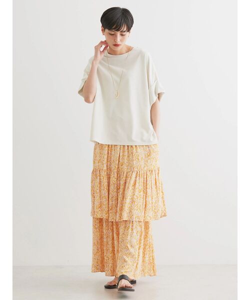 AMERICAN HOLIC（アメリカンホリック）の「袖折り返しカットプルオーバー（Tシャツ/カットソー・レディース・アイボリー/ブルー/グリーン/チャコールグレー・M/L）」の22枚目の写真