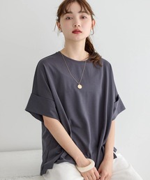 AMERICAN HOLIC | 袖折り返しカットプルオーバー(Tシャツ/カットソー)