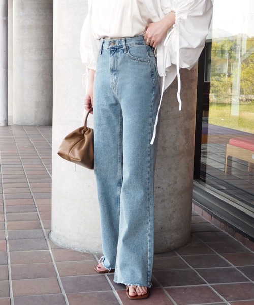 LAULEN(ローレン)の「vintage like straight denim(デニムパンツ・レディース・ブルー・X-SMALL/SMALL/MEDIUM)」の13枚目の写真