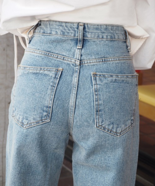 LAULEN(ローレン)の「vintage like straight denim(デニムパンツ・レディース・ブルー・X-SMALL/SMALL/MEDIUM)」の5枚目の写真