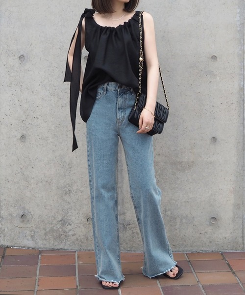 LAULEN(ローレン)の「vintage like straight denim(デニムパンツ・レディース・ブルー・X-SMALL/SMALL/MEDIUM)」の2枚目の写真