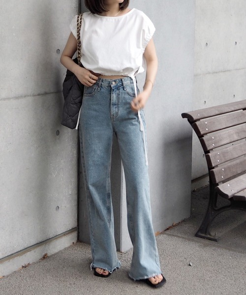 LAULEN(ローレン)の「vintage like straight denim(デニムパンツ・レディース・ブルー・X-SMALL/SMALL/MEDIUM)」の10枚目の写真