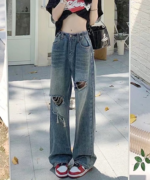 Chick（チック）の「lowrise denim pants/ローライズデニムパンツ