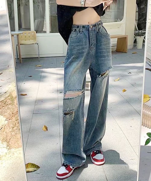 Chick（チック）の「lowrise denim pants/ローライズデニムパンツ
