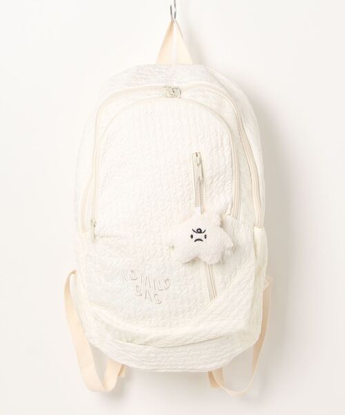 aimoha(アイモハ)の「キーホルダー付きユニセックスリュック(バックパック/リュック・レディース・ブラック/ブルー/ピンク/グリーン/ホワイト/イエロー・FREE)」の10枚目の写真