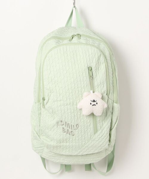 aimoha(アイモハ)の「キーホルダー付きユニセックスリュック(バックパック/リュック・レディース・ブラック/ブルー/ピンク/グリーン/ホワイト/イエロー・FREE)」の12枚目の写真
