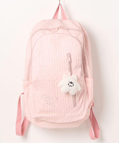 aimoha(アイモハ)の「キーホルダー付きユニセックスリュック(バックパック/リュック・レディース・ブラック/ブルー/ピンク/グリーン/ホワイト/イエロー・FREE)」の15枚目の写真