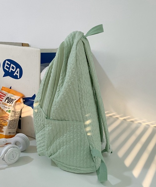 aimoha(アイモハ)の「キーホルダー付きユニセックスリュック(バックパック/リュック・レディース・ブラック/ブルー/ピンク/グリーン/ホワイト/イエロー・FREE)」の18枚目の写真