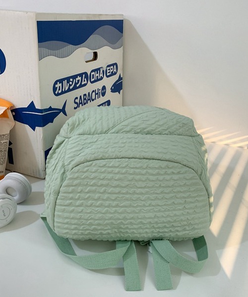 aimoha(アイモハ)の「キーホルダー付きユニセックスリュック(バックパック/リュック・レディース・ブラック/ブルー/ピンク/グリーン/ホワイト/イエロー・FREE)」の20枚目の写真