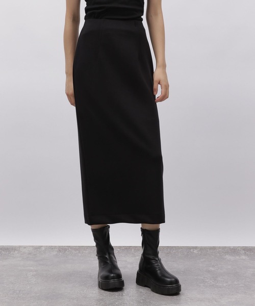 LAKOLE(ラコレ)の「ダンボールナロースカート / 972309(スカート・レディース・ブラック/モカ/グレイッシュベージュ・SMALL/MEDIUM)」の2枚目の写真