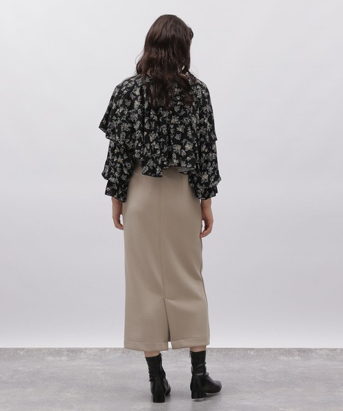 LAKOLE(ラコレ)の「ダンボールナロースカート / 972309(スカート・レディース・ブラック/モカ/グレイッシュベージュ・SMALL/MEDIUM)」の12枚目の写真