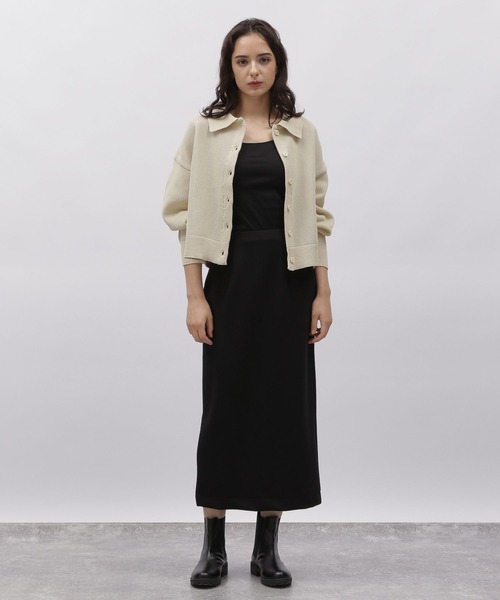 LAKOLE(ラコレ)の「ダンボールナロースカート / 972309(スカート・レディース・ブラック/モカ/グレイッシュベージュ・SMALL/MEDIUM)」の4枚目の写真