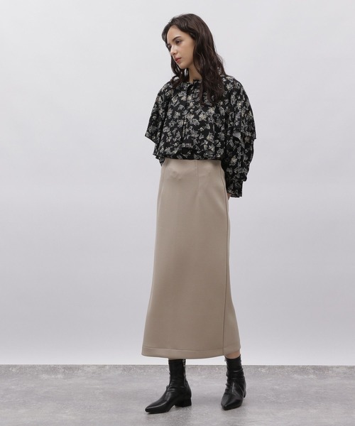 LAKOLE(ラコレ)の「ダンボールナロースカート / 972309(スカート・レディース・ブラック/モカ/グレイッシュベージュ・SMALL/MEDIUM)」の10枚目の写真