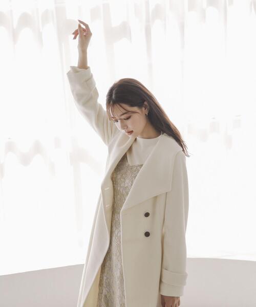 PROPORTION BODY DRESSING(プロポーションボディドレッシング)の「ビックカラーコート / 1213252001(ステンカラーコート・レディース・ブルー/ブラック/ホワイト系その他/ベージュ・SMALL/MEDIUM)」の11枚目の写真