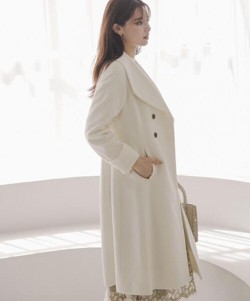 PROPORTION BODY DRESSING(プロポーションボディドレッシング)の「ビックカラーコート / 1213252001(ステンカラーコート・レディース・ブルー/ブラック/ホワイト系その他/ベージュ・SMALL/MEDIUM)」の13枚目の写真