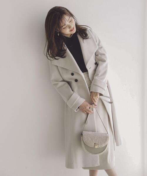 PROPORTION BODY DRESSING(プロポーションボディドレッシング)の「ビックカラーコート / 1213252001(ステンカラーコート・レディース・ブルー/ブラック/ホワイト系その他/ベージュ・SMALL/MEDIUM)」の17枚目の写真