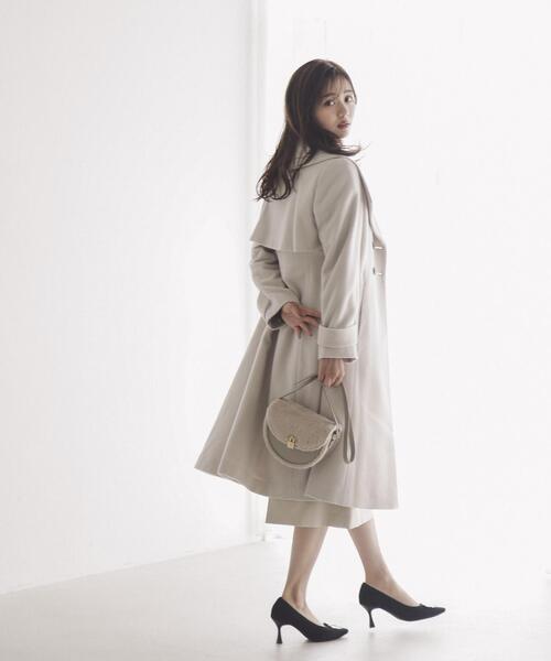 PROPORTION BODY DRESSING(プロポーションボディドレッシング)の「ビックカラーコート / 1213252001(ステンカラーコート・レディース・ブルー/ブラック/ホワイト系その他/ベージュ・SMALL/MEDIUM)」の21枚目の写真