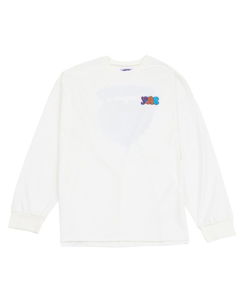 PUNYUS(プニュズ)の「GirlsビッグロンT(Tシャツ/カットソー・レディース・ホワイト/ライトグレー・3/4)」の7枚目の写真