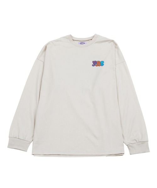 PUNYUS(プニュズ)の「GirlsビッグロンT(Tシャツ/カットソー・レディース・ホワイト/ライトグレー・3/4)」の12枚目の写真