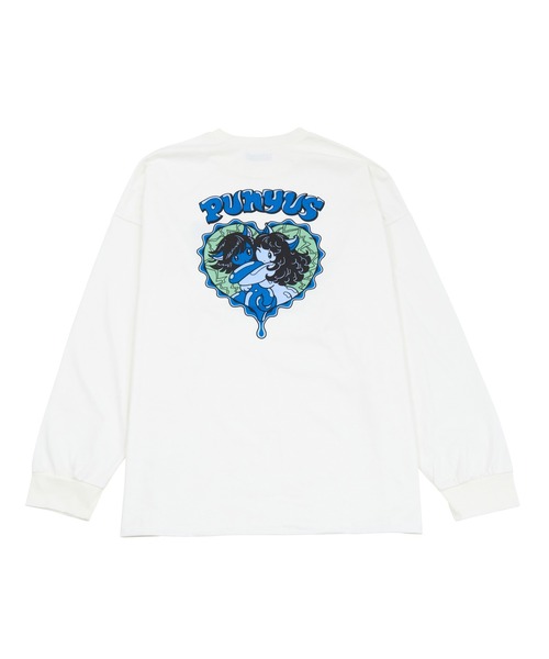 PUNYUS(プニュズ)の「GirlsビッグロンT(Tシャツ/カットソー・レディース・ホワイト/ライトグレー・3/4)」の13枚目の写真