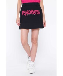 【PEARLY GATES】ロゴカットジャガード スカート <ペイントロゴ>
