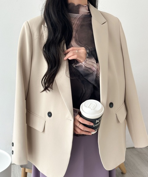 emi+(エミプラス)の「シースルーハイネックマーブル柄シアーインナーカットソー(Tシャツ/カットソー・レディース・グリーン系その他/ブラウン系その他/ブルー系その他/ブラック系その他・L/M)」の20枚目の写真