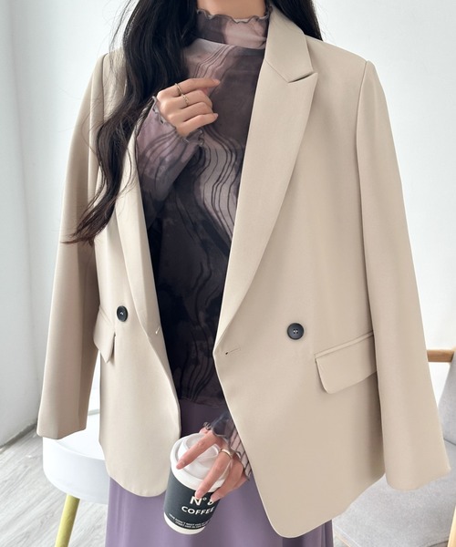 emi+(エミプラス)の「シースルーハイネックマーブル柄シアーインナーカットソー(Tシャツ/カットソー・レディース・グリーン系その他/ブラウン系その他/ブルー系その他/ブラック系その他・L/M)」の21枚目の写真