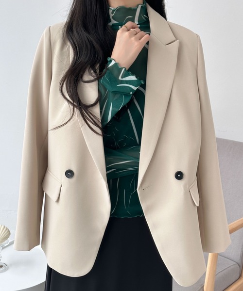 emi+(エミプラス)の「シースルーハイネックマーブル柄シアーインナーカットソー(Tシャツ/カットソー・レディース・グリーン系その他/ブラウン系その他/ブルー系その他/ブラック系その他・L/M)」の18枚目の写真