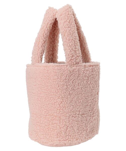 Green Parks(グリーンパークス)の「miffy/ボアフェイスバッグ(エコバッグ/サブバッグ・レディース・ピンク/オフホワイト・FREE)」の6枚目の写真