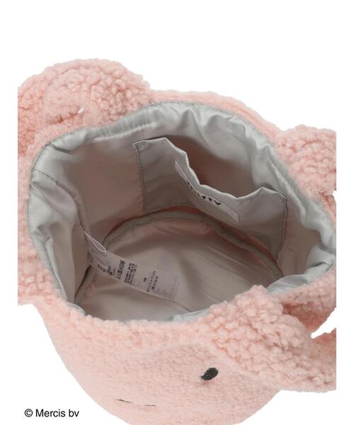 Green Parks(グリーンパークス)の「miffy/ボアフェイスバッグ(エコバッグ/サブバッグ・レディース・ピンク/オフホワイト・FREE)」の10枚目の写真