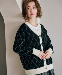grove | 1枚で華やか見え トラッドジャカードカーディガン(カーディガン/ボレロ)