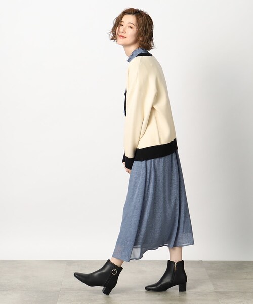 grove（グローブ）の「◆1枚で華やか見え トラッドジャカードカーディガン（カーディガン/ボレロ・レディース・アイボリー/ブラック/ダークグリーン/グレー系1/ブラック系1/ベージュ系4・01/02/03/04/05）」の9枚目の写真