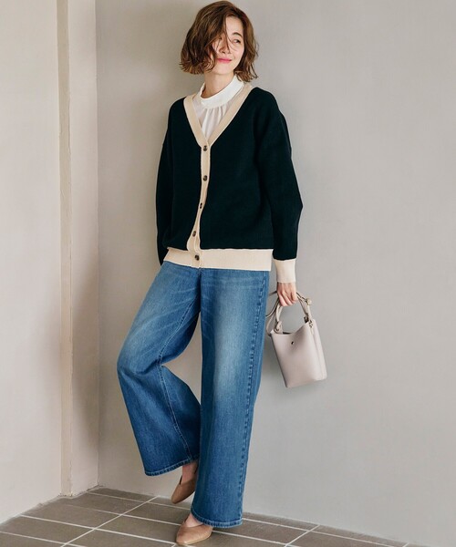 grove（グローブ）の「◆1枚で華やか見え トラッドジャカードカーディガン（カーディガン/ボレロ・レディース・アイボリー/ブラック/ダークグリーン/グレー系1/ブラック系1/ベージュ系4・01/02/03/04/05）」の15枚目の写真