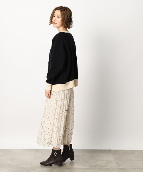 grove（グローブ）の「◆1枚で華やか見え トラッドジャカードカーディガン（カーディガン/ボレロ・レディース・アイボリー/ブラック/ダークグリーン/グレー系1/ブラック系1/ベージュ系4・01/02/03/04/05）」の18枚目の写真