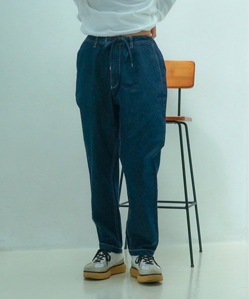 Dickies(ディッキーズ)の「【Dickies/ディッキーズ】 ツイル テーパードパンツ イージーパンツ ウエストドロスト仕様(その他パンツ・メンズ・インディゴブルー/スミクロ/ブラック/チャコールグレー/ベージュ/カーキ・MEDIUM/LARGE/X-LARGE)」の6枚目の写真