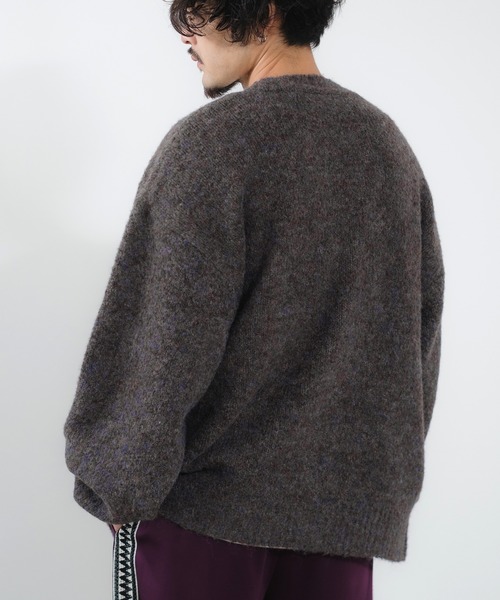 NULL(ヌル)の「【NULL】ブークレニット カーディガン(カーディガン/ボレロ・メンズ・ブルー/パープル/ベージュ/モカ/イエロー/チャコール・MEDIUM/LARGE)」の12枚目の写真