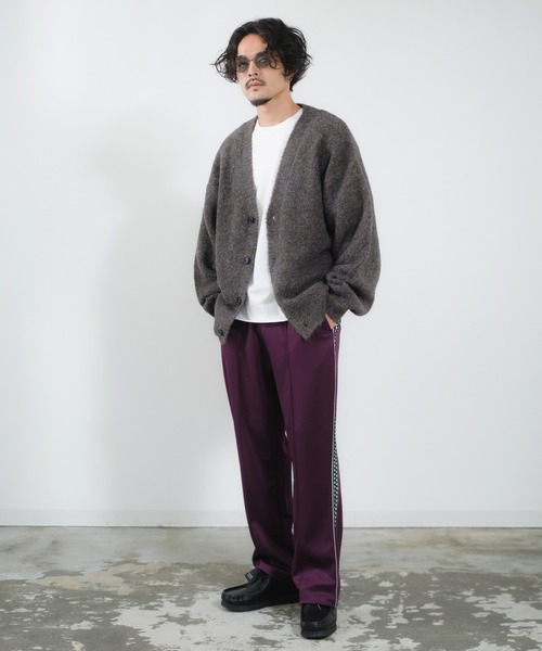 NULL(ヌル)の「【NULL】ブークレニット カーディガン(カーディガン/ボレロ・メンズ・ブルー/パープル/ベージュ/モカ/イエロー/チャコール・MEDIUM/LARGE)」の14枚目の写真